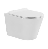 Унитаз подвесной MILLEAU NESS 201 белый глянец, безободковый, с микролифтом