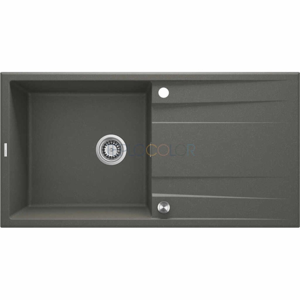 Гранитная мойка, 1-чаша с осушкой