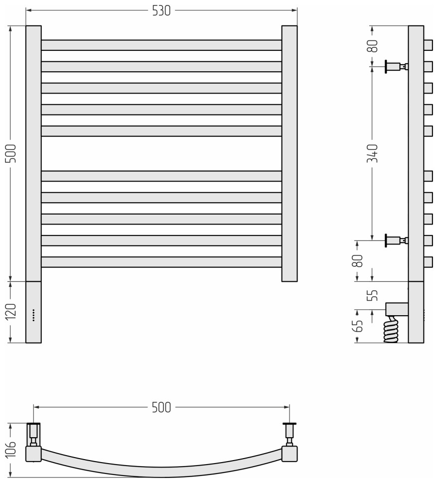 Аркус 3.0 500х500 МЭМ левый