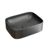 Умывальник чаша накладная прямоугольная (Темный Антрацит Матовый) Element 505x380x150мм