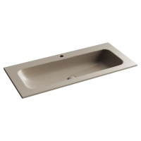 Раковина накладная Grace прямоугольная, с отверстием под смеситель, 1010*457*137 мм,вет капучино матовый, арт. CN7013MC