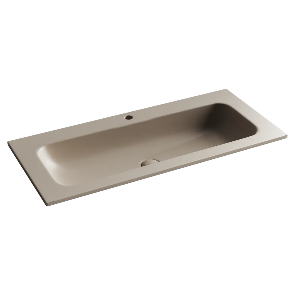Раковина накладная Grace прямоугольная, с отверстием под смеситель, 1010*457*137 мм,вет капучино матовый, арт. CN7013MC