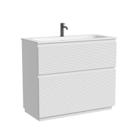 Тумба напольная SANCOS Folk Floor 995х445х850, c двумя ящиками оснащенными доводчиками, Bianco, арт.FL100FW