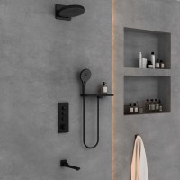 Душевой комплект VSFW-433TI2RMB встраиваемый, черный