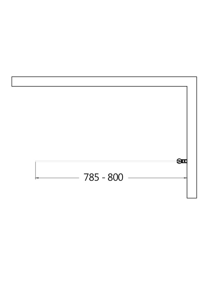Шторка на ванну 800*1400мм., стекло 6мм, цвет профиля матовый черный. Вертикальные и горизонтальные декоративные линии.
