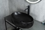 Раковина Gid Bm9030wx 53385 накладная черная матовая 60x40x15