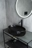 Раковина Gid Bm9030wx 53385 накладная черная матовая 60x40x15