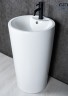 Раковина Gid Nb135 81102 накладная белая 46x46x86