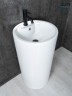 Раковина Gid Nb135 81102 накладная белая 46x46x86