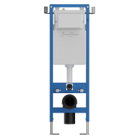 Комплект 3в1 IBERICA BLANCA инсталляция SILENCIO MINI, унитаз BURGOS ALTO белый, кнопка смыва INOX-R черный матовый (IB.001M.BRA.234.1504)