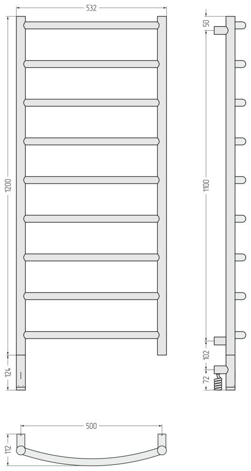 Галант 3.1 1200х500 МЭМ левый