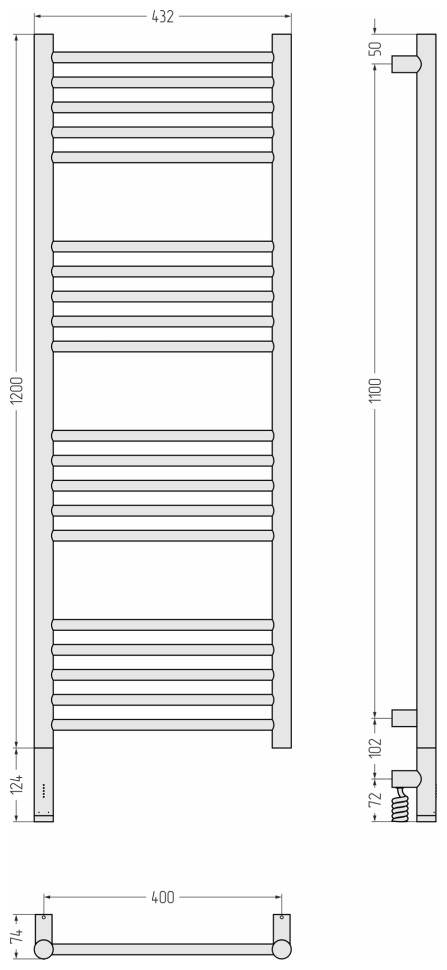 Богема 3.1 прямая 1200х400 МЭМ левый