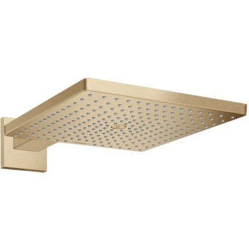 Верхний душ Hansgrohe Raindance, 30х30 см, 1 jеt, с настенным держателем, цвет: шлифованная бронза 26238140