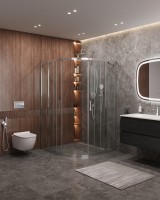 Душевой уголок CEZARES MOLVENO-R-22-100+30-C-Cr-IV