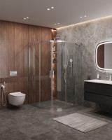 Душевой уголок CEZARES MOLVENO-R-22-100+30-C-Cr-IV