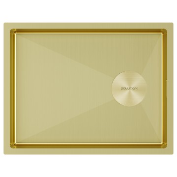 Мойка нерж. сталь NEXT-SLIM 54 UNI, PM215442-LG, светлое золото, 540х420мм, Paulmark