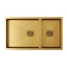 Мойка нерж. сталь GERBERG 78/2S UNI, PM227844-BG, брашированное золото, 780х440мм, Paulmark