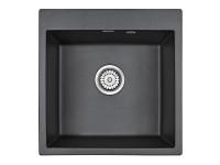 Мойка KANTE 50, IT-GRANIT, PM105152-BL, черный, 510х520, Paulmark