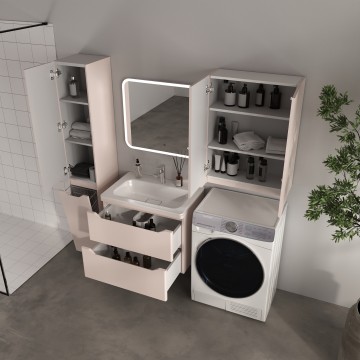 Тумба подвесная STYLE LINE "Марелла 70" (2 ящ.) Люкс Плюс антискрейтч карамель под раковину Марелла Люкс 700х400
