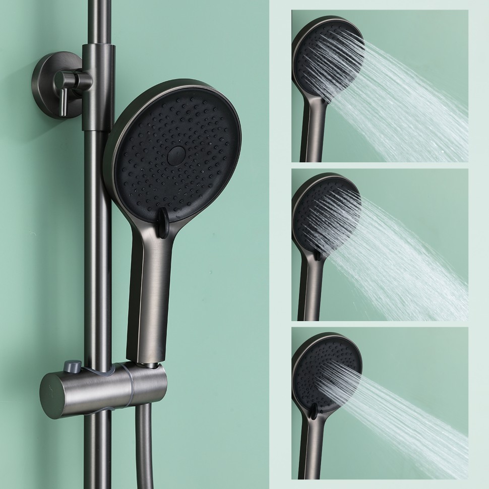 Душевая система Splenka для ванны и душа S03.24.09 Графит