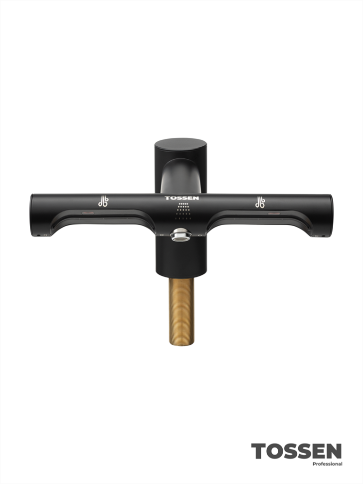 TOSSEN LS 1702 MB - смеситель с сушилкой для рук (бесщеточный мотор) (коллекция «Матовый чёрный»)