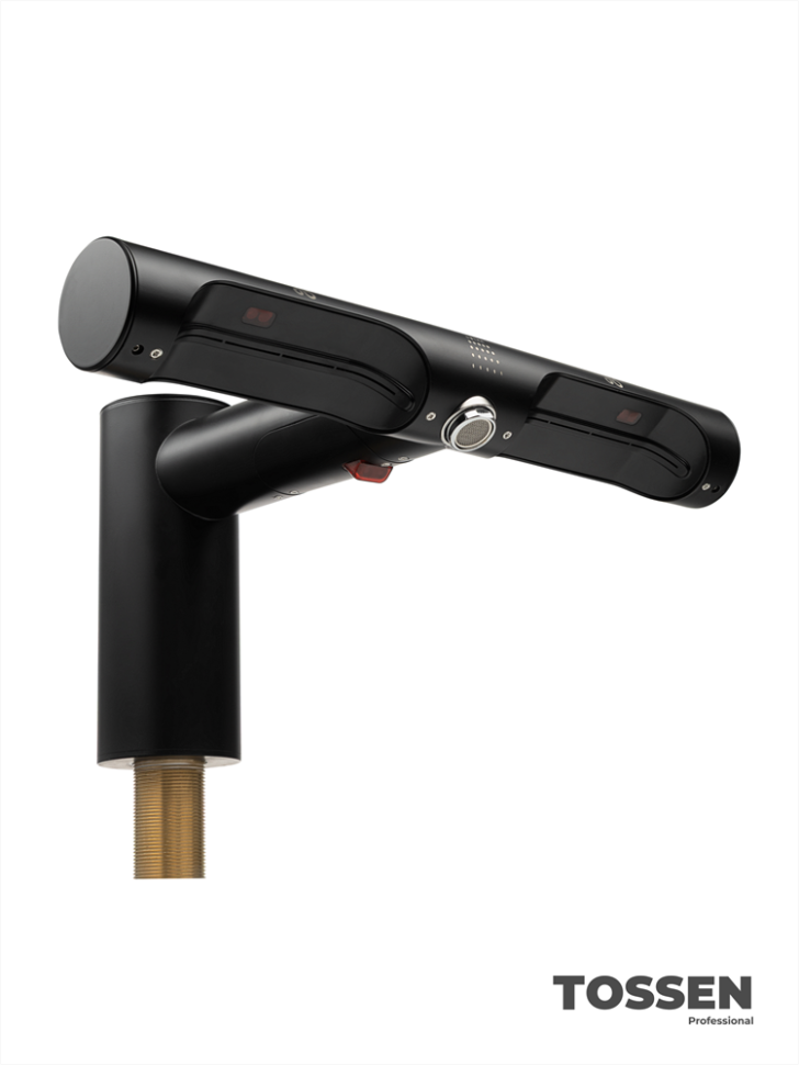 TOSSEN LS 1702 MB - смеситель с сушилкой для рук (бесщеточный мотор) (коллекция «Матовый чёрный»)