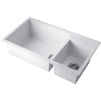 Кухонная мойка Omoikiri Tedori 86-2-LB-WH Tetogranit/белый