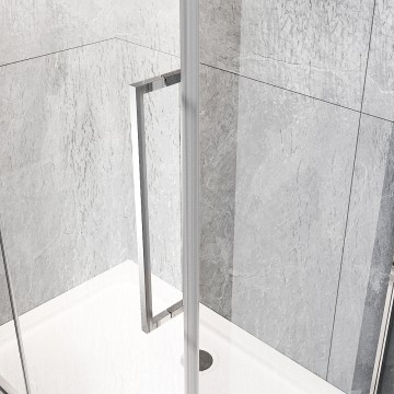 Душевой угол Veconi Rovigo RV-033R, 700х1000х1950 хром, стекло дождь