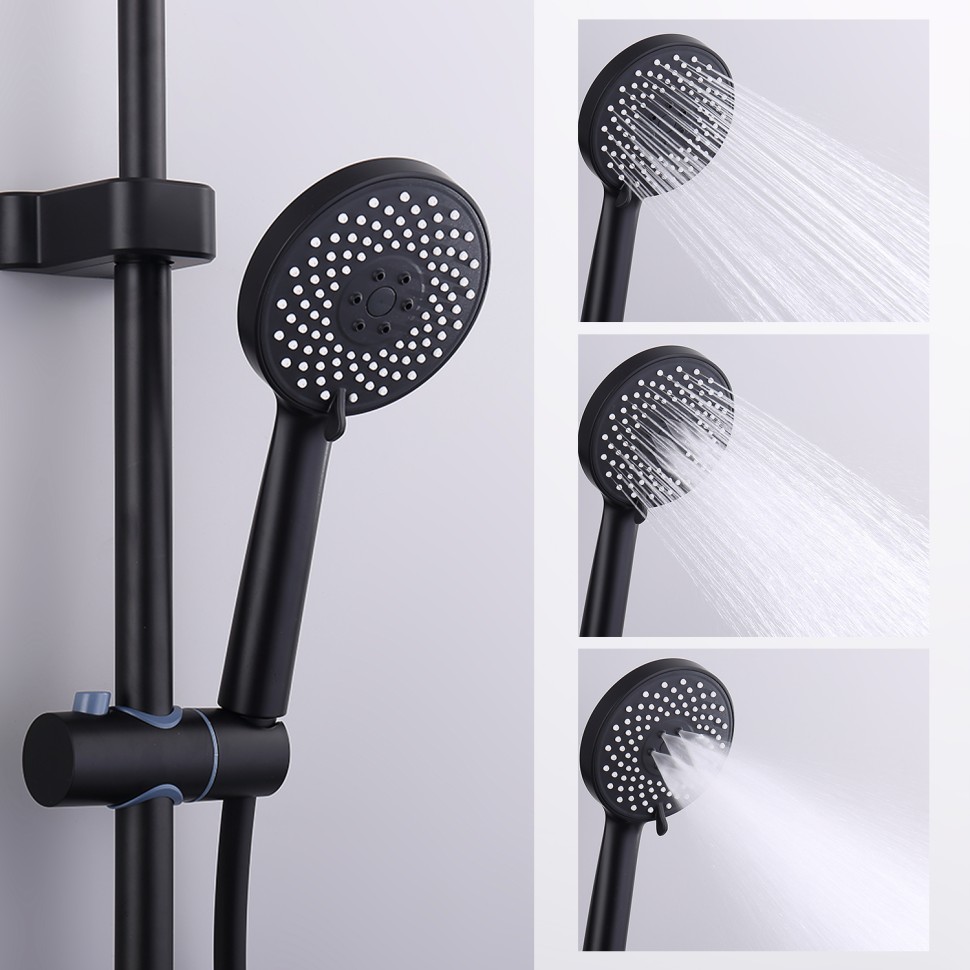 Душевая система Splenka для ванны и душа S53.24.06 Черный