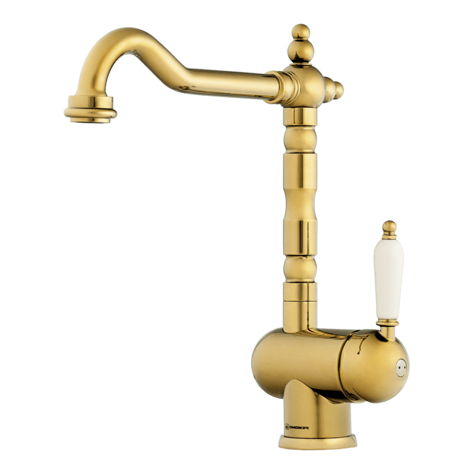 Смеситель для кухни Omoikiri Kyoto-G латунь/золото