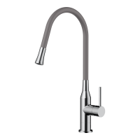 Смеситель для кухни Omoikiri Yatomi-BN-GR латунь/нержавеющая сталь/leningrad grey