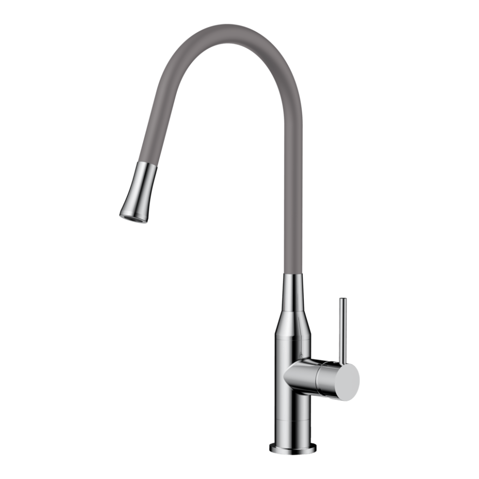 Смеситель для кухни Omoikiri Yatomi-BN-GR латунь/нержавеющая сталь/leningrad grey