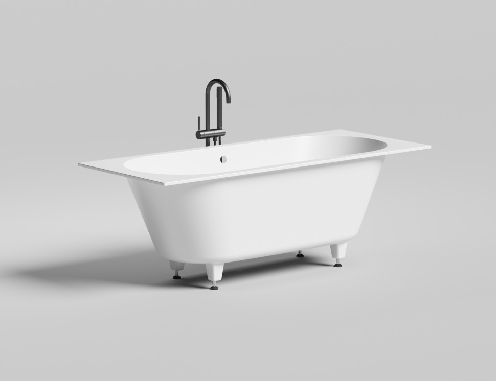 Ванна встраиваемая ORNELLA AXIS 170x70 покраска по RAL полностью S-Sense Глянцевое 104613GF