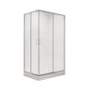 Душевое ограждение Niagara Nova NG-6681-08 (100х80х195) прямоугольник,хром,двери раздвижные,стекло прозрачное,1 место