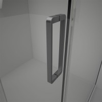 Душевая дверь Veconi Vianno VN-75GR, 1800x2000, графит брашинг, стекло прозрачное