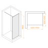 Душевая перегородка RGW WA-08 (700)