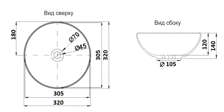 Умывальник CeramaLux 486