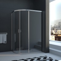 Душевой угол Veconi Rovigo RV-03, 1000x800x1950, хром, стекло прозрачное