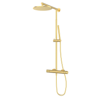 Душевая стойка GRB AURA 75425788TLC термостатическая без излива, брашированное золото
