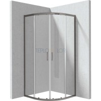 Душевая кабина, полукруглая, 80x80 см