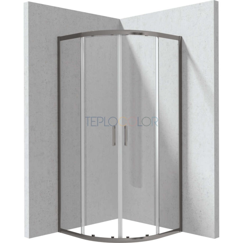 Душевая кабина, полукруглая, 80x80 см