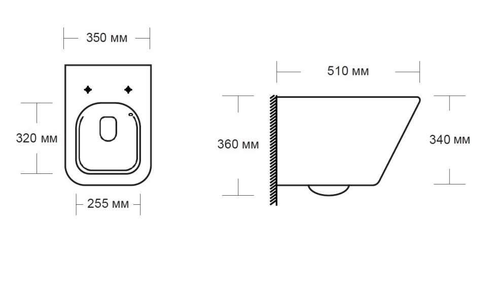 Унитаз подвесной MILLEAU CONT-S MYL041SGW с микролифтом (белый глянец) / Tornado