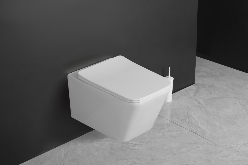 Унитаз подвесной MILLEAU CONT-S MYL041SGW с микролифтом (белый глянец) / Tornado