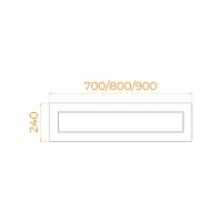 Экран для душевого поддона RGW NB/CL-S боковой (800)