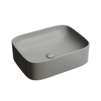 Умывальник чаша накладная прямоугольная (цвет Антрацит Матовый) Element 505x380x150мм