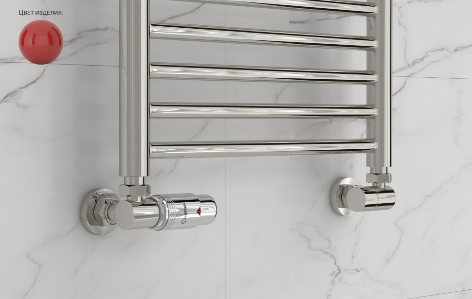 Автоматический терморегулятор 3D левый (G 1/2" НР х G 3/4" НГ)