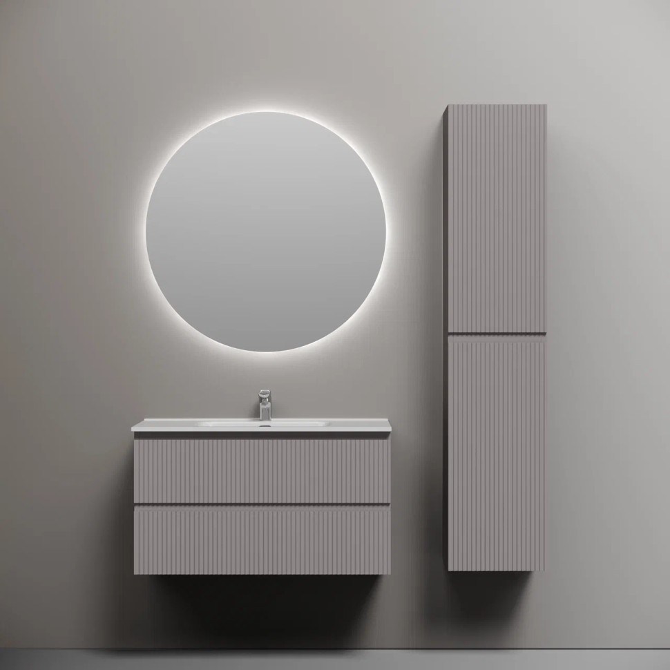 Тумба подвесная SANCOS Snob R 890х445х500, c двумя ящиками оснащенными доводчиками, Doha Soft, арт.SNR90SM