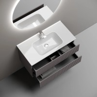 Тумба подвесная SANCOS Snob R 890х445х500, c двумя ящиками оснащенными доводчиками, Doha Soft, арт.SNR90SM