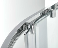 Душевой уголок Alpha VSQ-3AL900CLB, 900*900, черный, стекло прозрачное