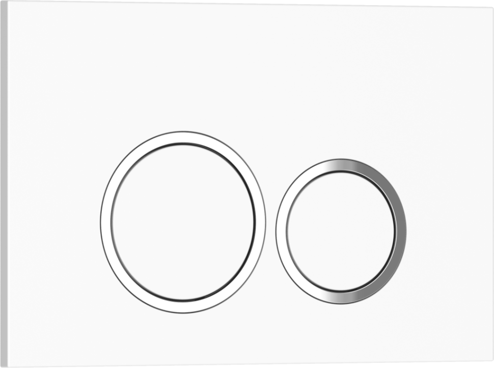 Комплект 2в1 IBERICA BLANCA инсталляция SILENCIO, кнопка смыва ESTI-O белый глянцевый (IB001.821)